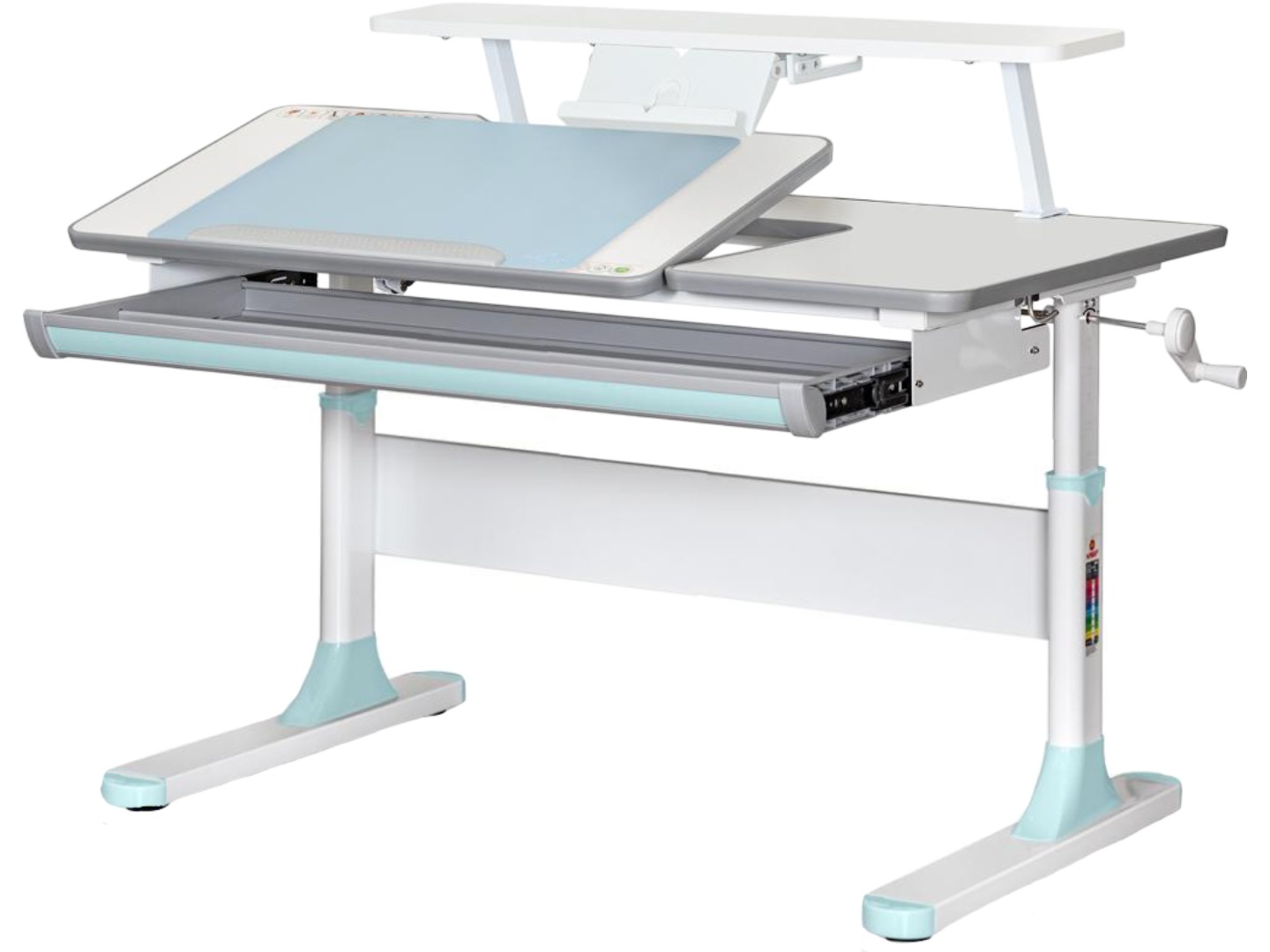 Парта шкільна Mealux Vancouver Multicolor BL S50 (BD-620 W/G MC+ BL+ S50 WG)
